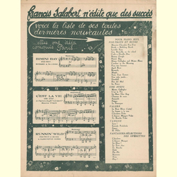 Notenheft / music sheet - La Java