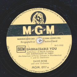 David Rose - The Tina-Lina / Embraceable you