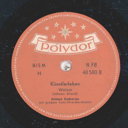 Helmut Zacharias - Wiener Blut / K�nstlerleben