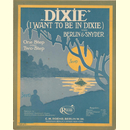 Notenheft / music sheet - Dixie