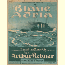 Notenheft / music sheet - Blaue Adria