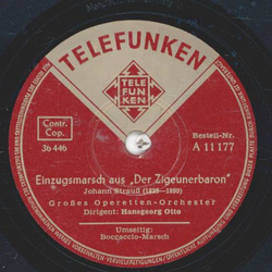 Hansgeorg Otto - Einzugsmarsch aus Der Zigeunerbaron /...