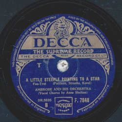 Ambrose and his Orchestra - Falling Leaves / A little steeple pointing to a Star