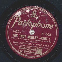 Ivor Moreton and Dave Kaye - Fox Trot Medley Teil I und II