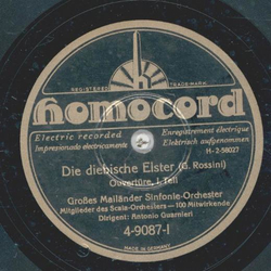 Groes Mailnder Sinfonie-Orchester - Die diebische Elster, Ouvertre Teil I und II