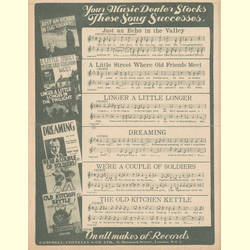 Notenheft / music sheet - Just An Echo In The Valley