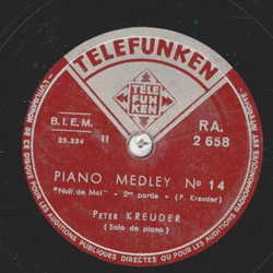 Peter Kreuder - Piano Medley No. 14 Teil I und II 