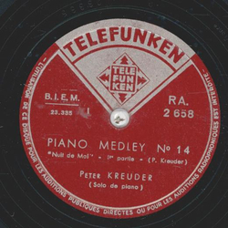 Peter Kreuder - Piano Medley No. 14 Teil I und II 