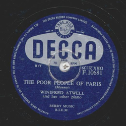 Winifred Atwell - Piano Tuners Boogie / The poor people of Paris