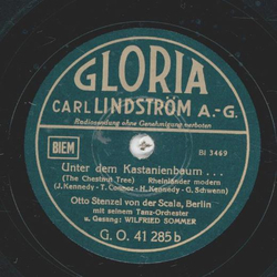 Wilfried Sommer - Penny Serenade / Unter dem Kastanienbaum