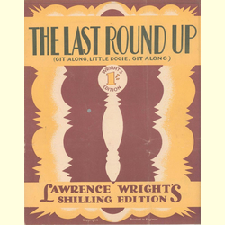 Notenheft / music sheet - The Last Round-Up