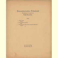Notenheft / music sheet - Ach, Luise