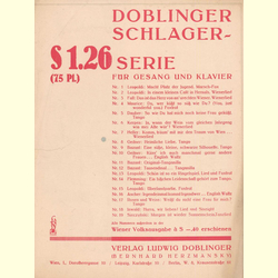 Notenheft / music sheet - Morgen ist wieder Sonnenschein