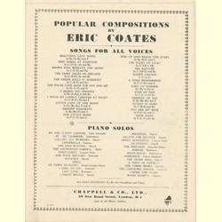 Notenheft / music sheet - Covent Garden