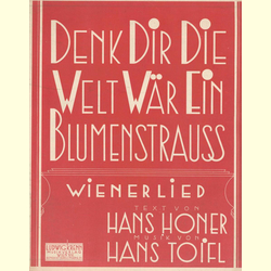 Notenheft / music sheet - Denk Dir die Welt wr ein...