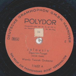 Wandy Tworek Orchester - Jalousie / A Media Luz