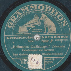 Paul Godwin - Hoffmanns Erzhlungen / Frhlingslied