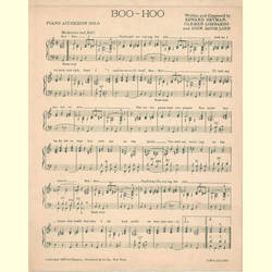 Notenheft / music sheet - Boo Hoo