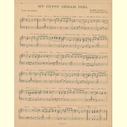 Notenheft / music sheet - My Gypsy Dream Girl