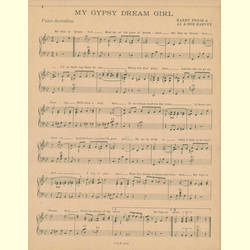 Notenheft / music sheet - My Gypsy Dream Girl