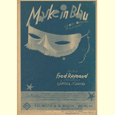 Notenheft / music sheet - Maske in Blau