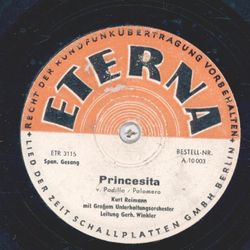 Kurt Reimann - Princesita / Schlaf ein, mein Blond Engelein