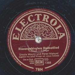Ursula Maury und Peter Manuel - Riesengebirglers...