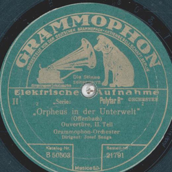 Grammophon-Orchester: Joseph Snaga - Orpheus in der Unterwelt, Ouvertre Teil I und II