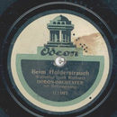 Odeon-Orchester mit Refraingesang - Beim Holderstrauch /...