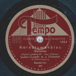 Walter Raatzke - Kornblumenblau / Die Hinger de Gadinge...