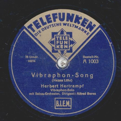 Alfred Beres mit Orchester / Salon-Orchester - Grn ist die Heide / Vibraphon-Song