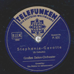 Großes Salon-Orchester - Stephanie-Gavotte / Die Mühle im...