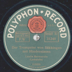 Lucie Bernardo / Salon-Orchester - Der Trompeter von Skkingen mit Hindernissen / Norvgia!