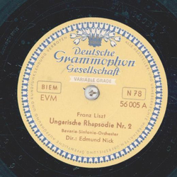 Edmund Nick - Ungarische Rhapsodie Nr. 2 / Ungarische...