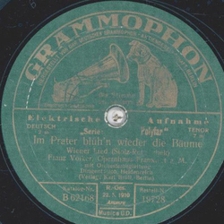 Franz Vlker - Im Prater blh`n wieder die Bume / Wiener...