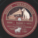 Execute par LOrchestre du Gramophone - Manon Part I und II