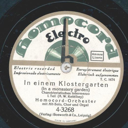 Homocord-Orchester - In einem Klostergarten Teil I und II