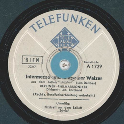 Berliner Philharmoniker: Leo Borchard - Intermezzo und...