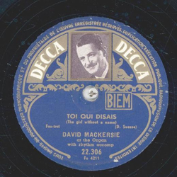 David Mackersie - Toi qui Disais / Uska Dara 