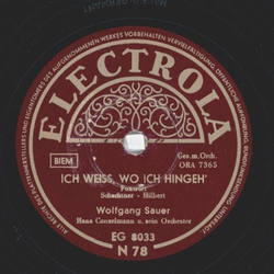 Wolfgang Sauer - Ich wei, wo ich hingeh / Eine Melodie geht um die Welt