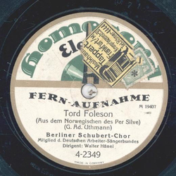 Berliner Schubert Chor - Tord Foleson / Brüder zur Sonne