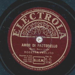 Rosetta Ferlito - Tic-Ti, Tic-Ta / Amor di Pastorello 