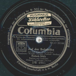 Nelson Eddy - Auf der Balalaika / Lied der Wolgaschiffer