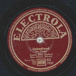 Francis Akos - Liebesfreud / Liebesleid