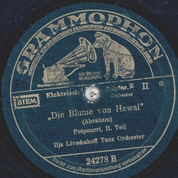 Ilja Livschakoff - Die Blume von Hawaii, Potpourri Teil I und II