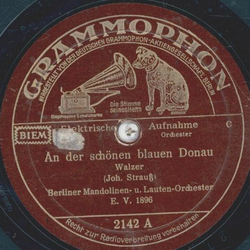 Berlinen Mandolinen- und Lauten-Orchester - An der schnen blauen Donau / Santigo