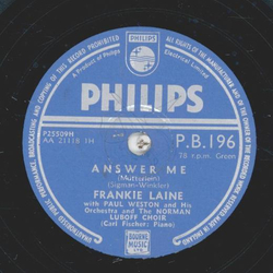 Frankie Laine - Answer Me / Ramblin Man
