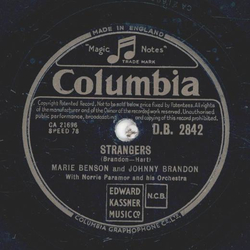 Marie Benson and Johnny Brandon - Strangers / How could you believe me when I said I Loved You when you know Ive been a liar all my life