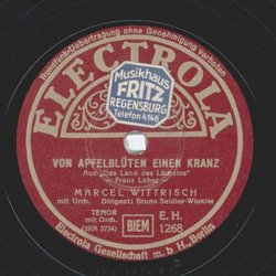 Marcel Wittrisch - Von Apfelblten einen Kranz / Gern hab...