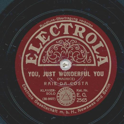 Raie da Costa - You, just wonderful you / Just humming along